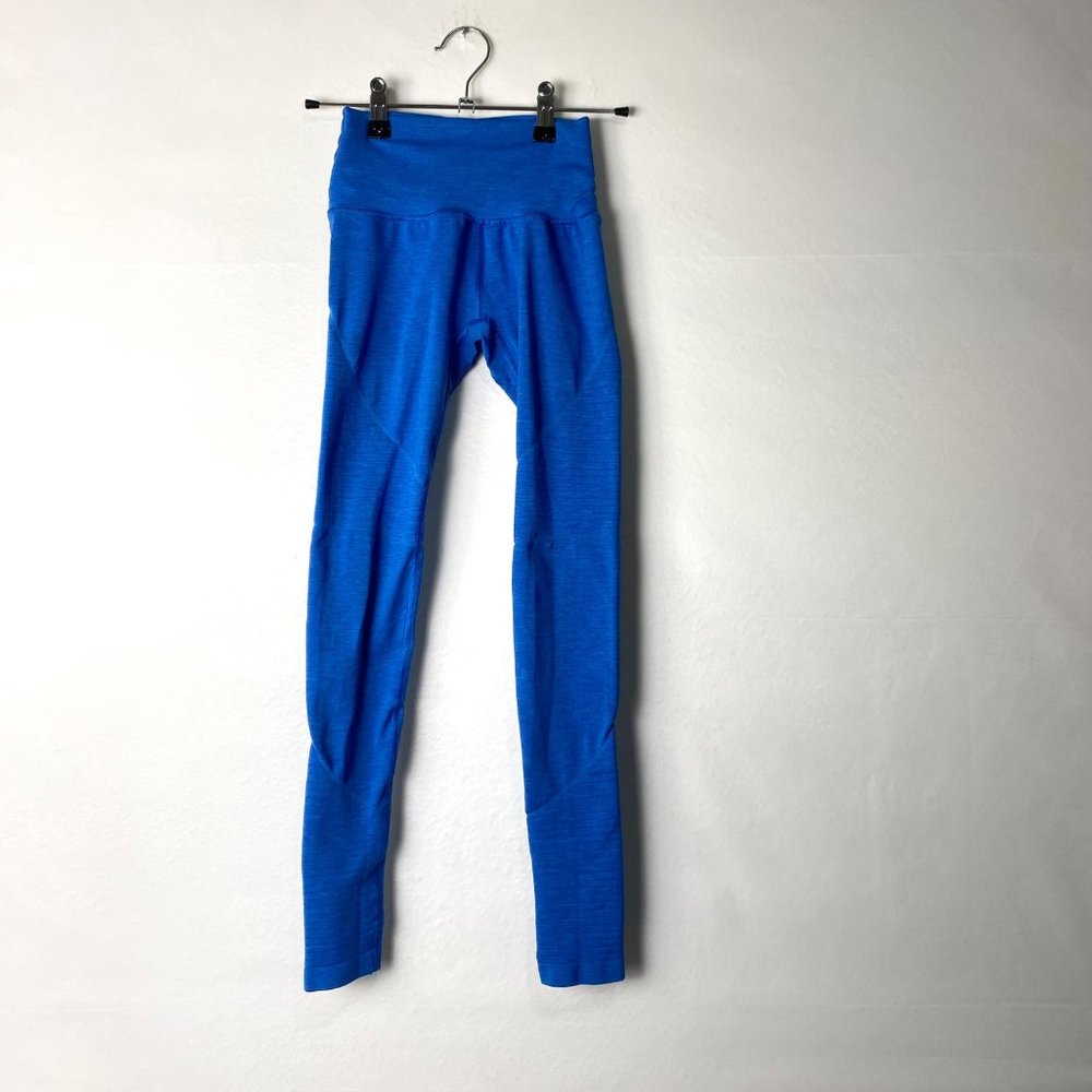 Alphalete Halo Active Leggings Mid Rise Tights Sapphire Blue XS